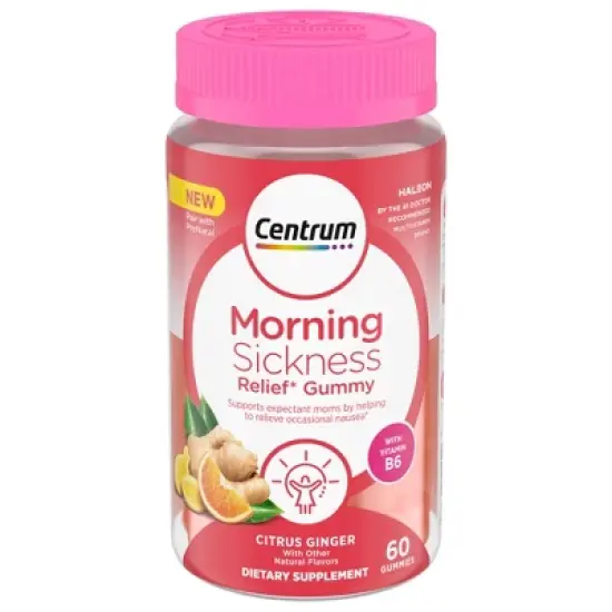 Centrum Morning Sickness Relief Vitamin Gummies - Citrus - 60ct image {1}