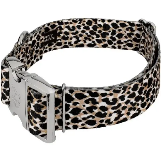 Country Brook Petz HossFit Jr Wide Premium  Dog Collar - Animal Print Collection image {1}