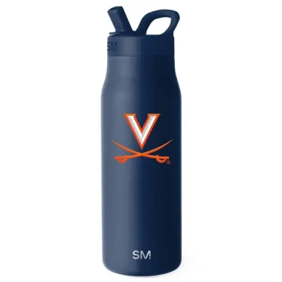 NCAA Virginia Cavaliers Simple Modern Mesa Stainless Water Bottle - 34oz image {3}