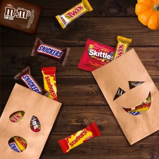 Mars Skittles Starburst Snickers Twix and M&Ms Halloween Candy Variety Pack Fun Size - 160ct/66.69oz image {5}
