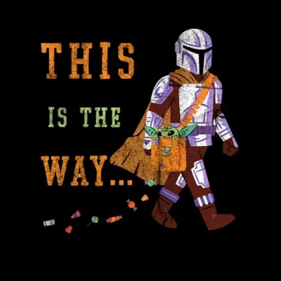 Junior's Star Wars The Mandalorian Halloween This is the Way Treats T-Shirt image {1}