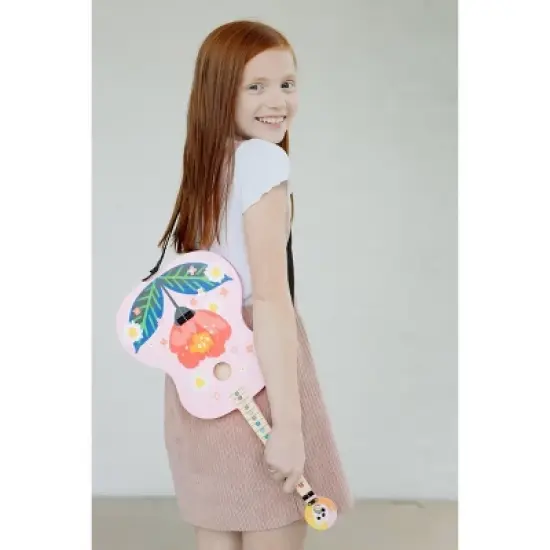 Buffalo Games TinkerTar Pink Floral Single String Guitar image {7}