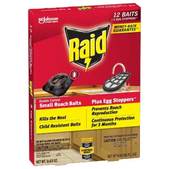 Raid Double Control Indoor Small Roach Killer with Egg Stoppers - 12+3ct image {12}