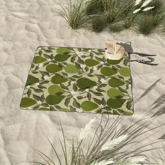 Cuss Yeah Designs Abstract Pears Picnic Blanket - Deny Designs image {2}