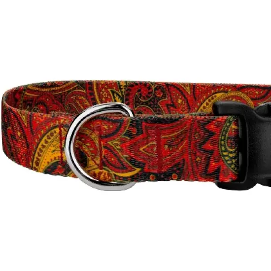 Country Brook Petz Fire Paisley Deluxe Dog Collar and Leash image {3}