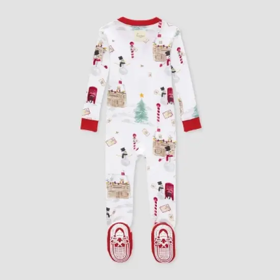 Burt's Bees Baby&reg; Baby Organic Cotton Tight Fit Holiday Footed Pajama image {1}