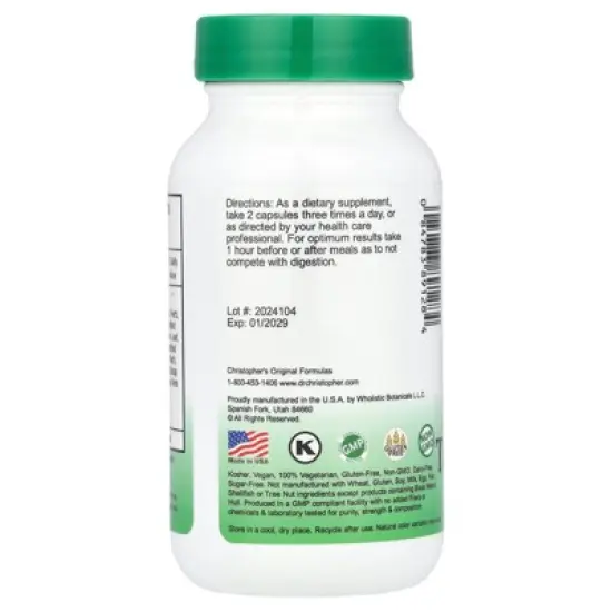 Christopher's Original Formulas Complete Tissue & Bone, 440 mg, 100 Vegetarian Caps image {2}