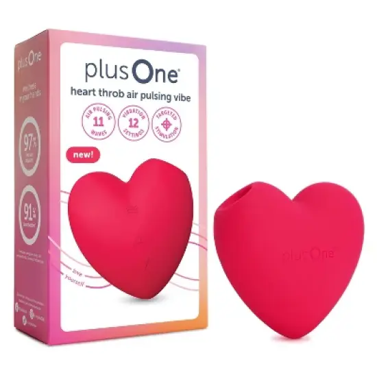 plusOne Heart Throb Air Pulsing Vibrator image {9}