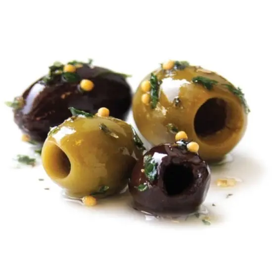 DeLallo Pitted Olives Jubilee in Oil - 7oz image {1}