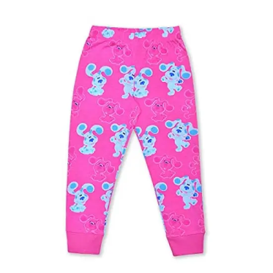 Nickelodeon Girl's Blue's Clues 2 Pack Active Wear Coordinates, Long Sleeve Shirt and Jogger Pants Set for toddler image {1}
