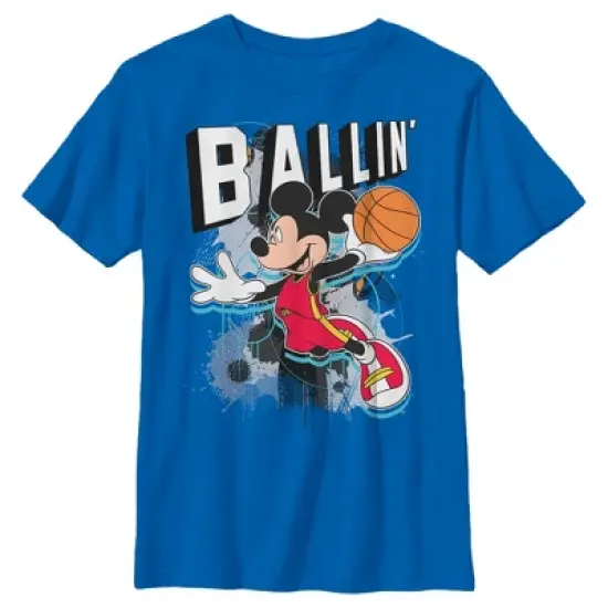 Boy's Disney Mickey Mouse Ballin' T-Shirt image {4}