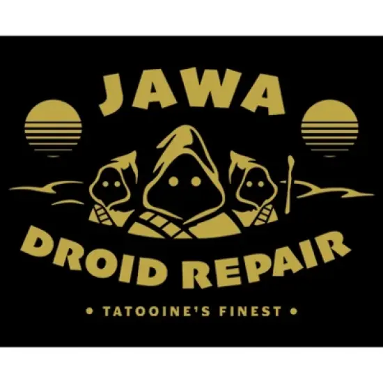 Men's Star Wars Jawa Droid Repair Logo T-Shirt image {1}