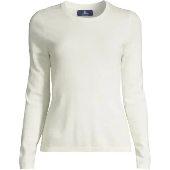 Lands' End Women's Tall Cashmere Crewneck Sweater image {7}