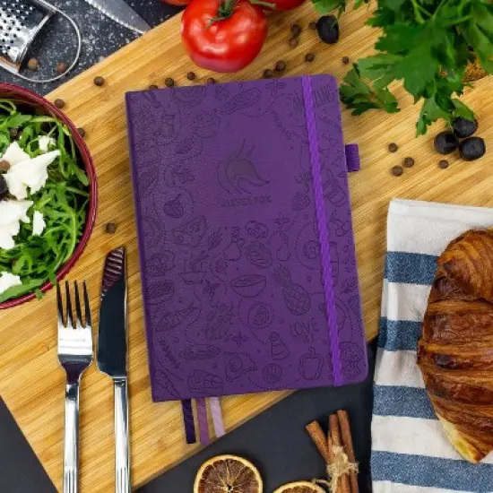 Undated Planner Food Journal 5.5"x8" Purple - Clever Fox image {6}