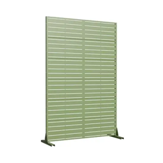 Lirago 72 in. Galvanized Metal Outdoor Privacy Screens Garden Outdoor Fence Green image {7}