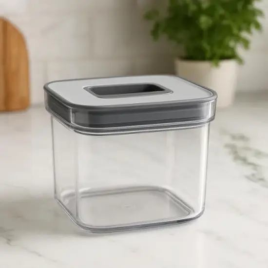 0.4 Qt Food Storage Container, with Locking Mechanism, Stackable Pantry Organizer image {1}