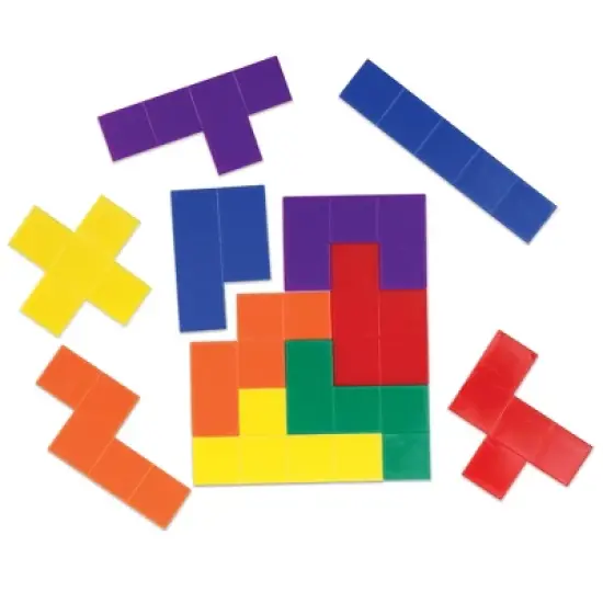 Learning Resources Rainbow Premier Pentominoes - 72 Pieces, Ages 6+ Early Geometry Skills & Concepts, Classroom and Homeschool Supplies image {3}