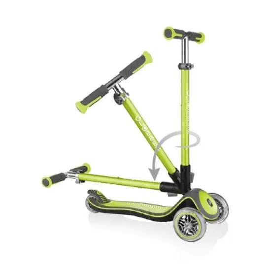 Globber Elite Deluxe Kick Scooter - Lime Green image {2}