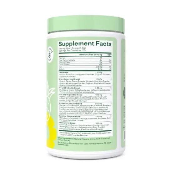BLOOM NUTRITION Greens and Superfoods Powder - Pineapple - 25ct image {7}