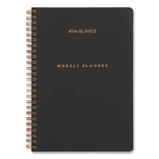 At-A-Glance Signature Lite Academic Weekly Monthly Planners 12-Month July 2025 to June 2026 Black Cover 8 x 5 image {5}