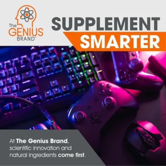 Genius Gamer &ndash; Brain Supplement for Gamers to Improve Focus, Clarity, Reaction Time & Blue Light Support &ndash; 80 Pills with Lutemax image {5}
