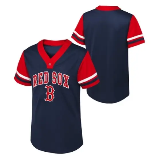 MLB Boston Red Sox Girls' Henley Jersey image {3}