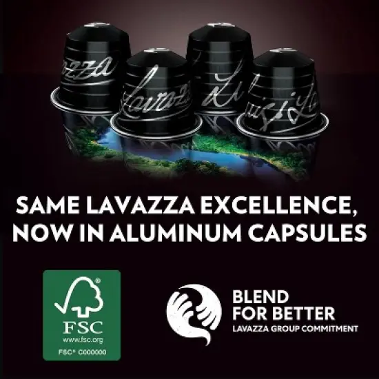 Lavazza Espresso Maestro Ristretto Aluminum Capsules Compatible with Nespresso* Original Machines, Dark Espresso Roast, 10 Capsules (Pack of 6) image {6}