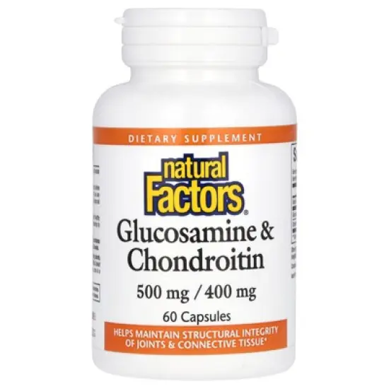 Natural Factors Glucosamine & Chondroitin, 60 Capsules image {2}