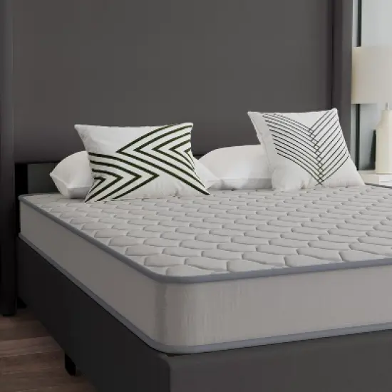 Emma and Oliver Premium ComfortMedium Firm Hybrid Innerspring Mattress in a Box with Knitted Fabric Top and CertiPUR-US Certified Foam image {5}