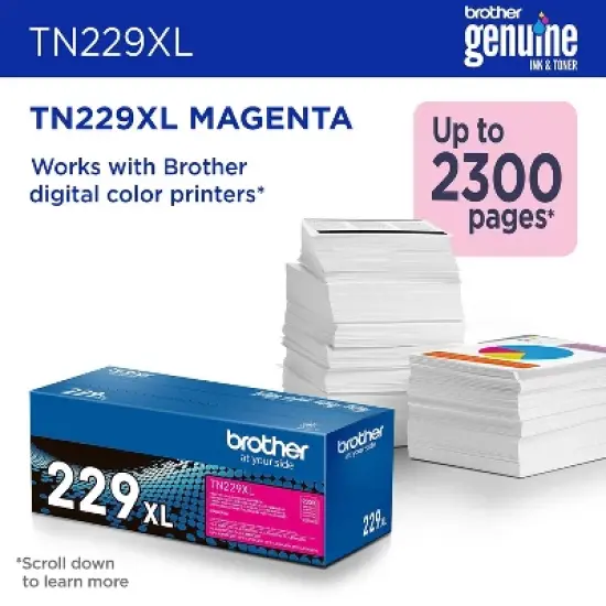 Brother TN229XLM Magenta High Yield Toner Cartridge image {3}