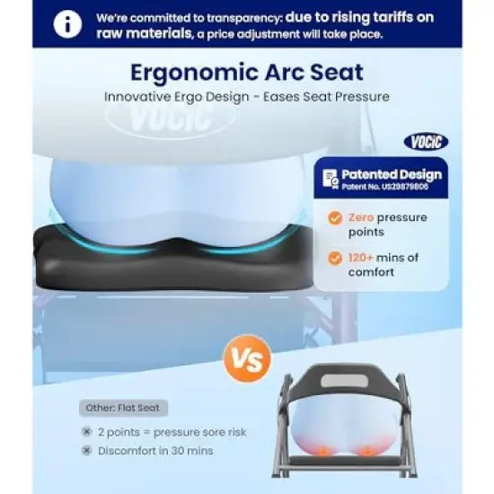 Walkers for Seniors,Foldable Walker with Seat,Aluminum Supports 330lb,8" Wheels-Black image {1}