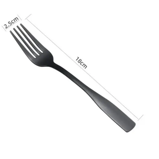J&V TEXTILES 40-Piece Stainless Steel Flatware Silverware Set for 8 image {8}