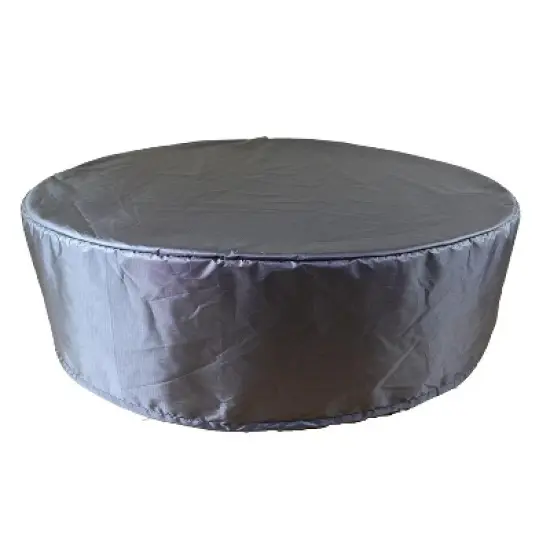 Summerset Shield Ottoman Cover Ultimate Protection for Your Outdoor Furniture Round 44" x 28" Mercury image {6}