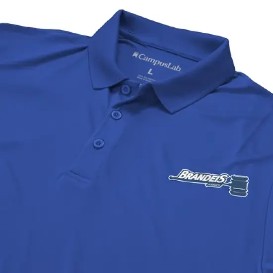 Men's Brandeis University Adult Polo Left Chest Logo image {3}