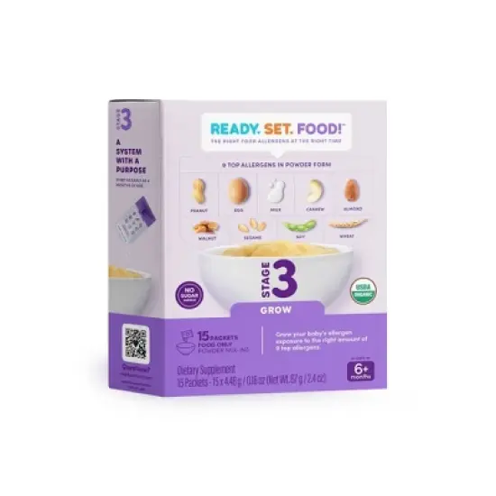 Ready, Set, Food! Early Allergen Introduction Mixins Baby Meals - Stage 3 - 15 days - 1oz image {1}