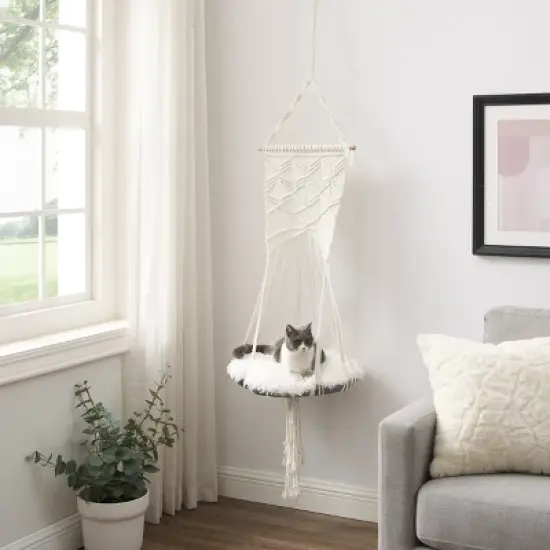 Sam's Pets Lucy Macram White Cat Tree image {9}