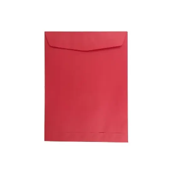 JAM Paper Open End Catalog Envelope 9" x 12" Red 100/Box (80329) image {4}