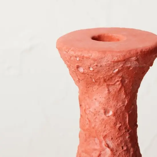 Short Clay Taper Candle Holder Red - Opalhouse&trade; designed with Jungalow&trade; image {2}
