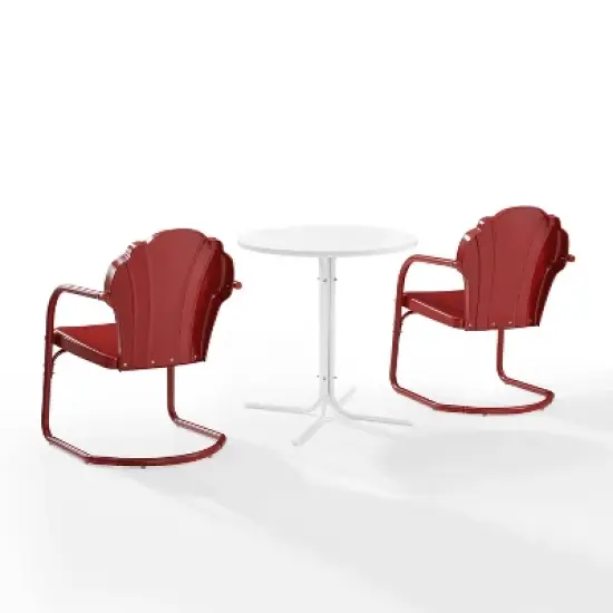 Crosley 3pc Tulip Retro Metal Bistro Set image {2}