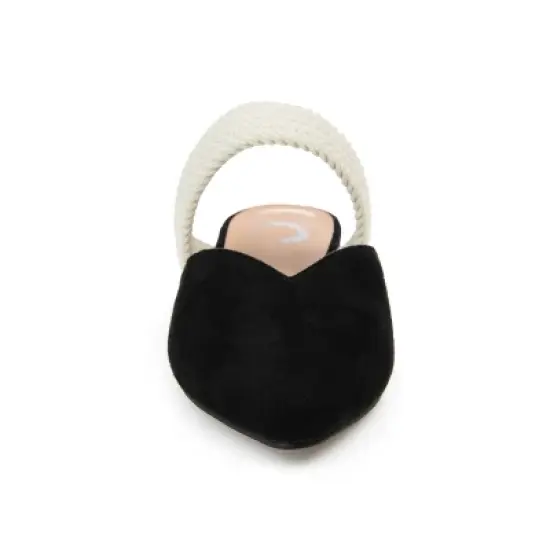 Journee Collection Womens Roxeene Slip On Pointed Toe Mules Flats image {5}