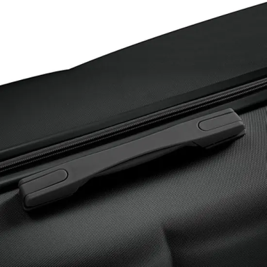 Gulches ABS Hard Shell Luggage Set - Airline Certified Carry-On with Cup Holder - 3-Piece Spinner Set - Black image {9}