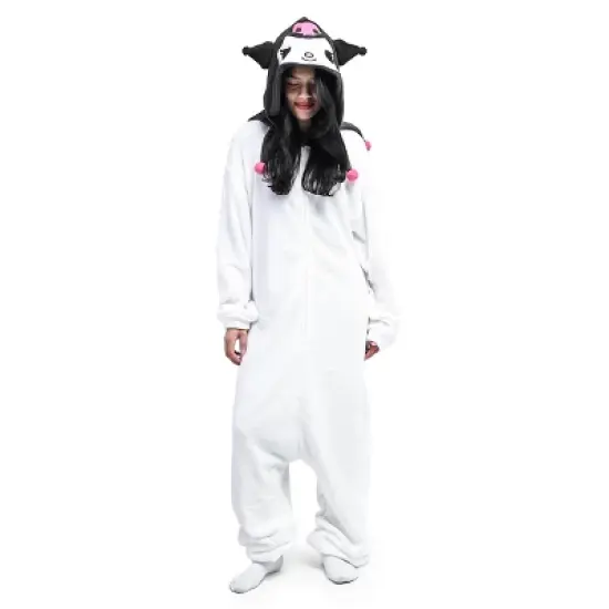 Kuromi Hooded Kigurumi Cosplay Union Suit image {4}