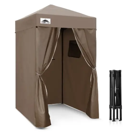 EAGLE PEAK 4x4 Pop Up Canopy, Flex Ultra Compact Portable Privacy Changing Room Photoshoots image {11}