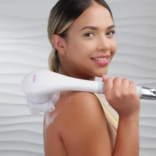 Spa Sciences NERA 4-in-1 Antimicrobial, Rechargeable Powered Shower Body/Pedi Brush image {5}