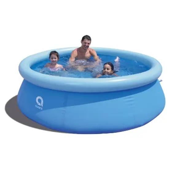 JLeisure Avenli 8' x 25" & 5' x 16.5" 2 to 3 Person Capacity Prompt Set and Sea Otter Above Ground Kids Inflatable Outdoor Swimming Pool (2 Pack) image {1}