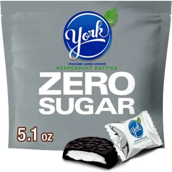 York Zero Sugar Chocolate Peppermint Patties Candy - 5.1oz image {7}