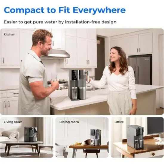 Waterdrop WD-A2 Countertop Reverse Osmosis System, Portable Pure Water Tank, Bottleless Water Cooler image {4}