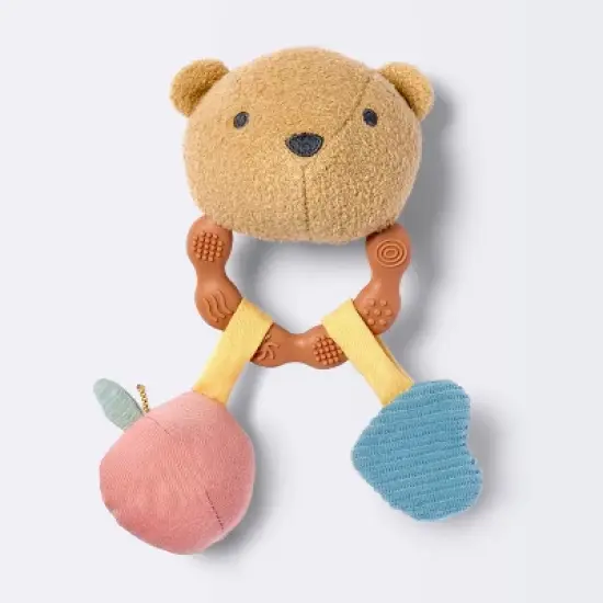 Handheld Plush Rattle Baby Toy - Bear - Cloud Island&trade; image {3}