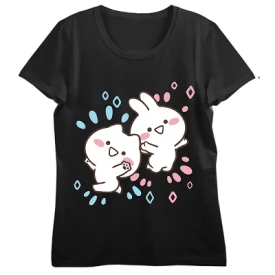 Mimi & Neko Open Arms Crew Neck Short Sleeve Women's T-shirt image {2}