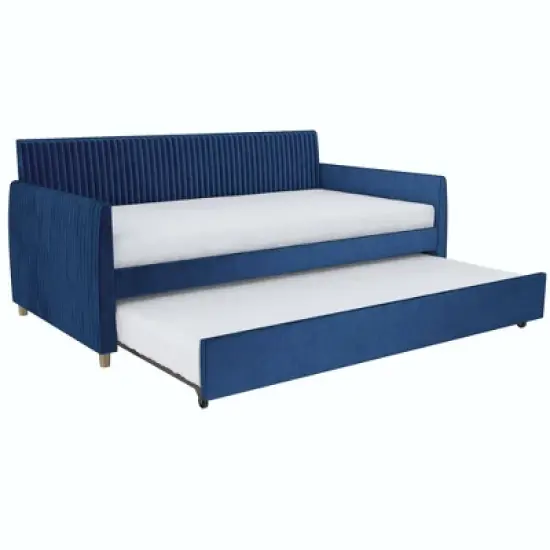 Twin Daphne Upholstered Daybed with Roll Out Trundle - Mr. Kate image {4}